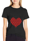 Mermaid at Heart Black Graphic T-Shirt