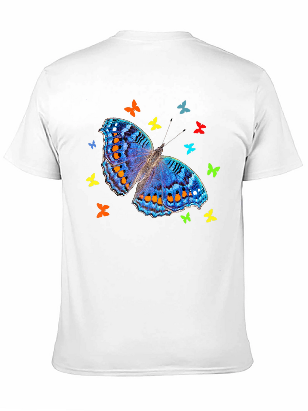 Butterfly Graphic Tee - Stylish Mens Black T-Shirt