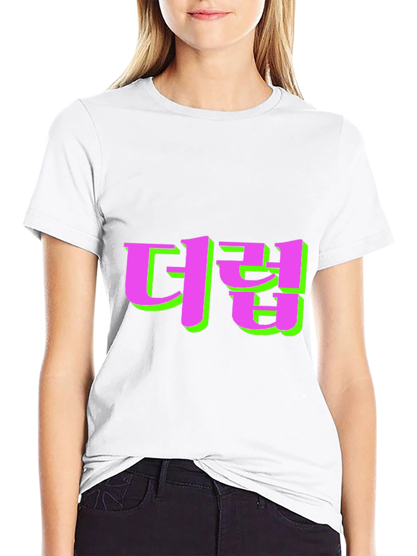 Statement Black Tee with Bold Graphic