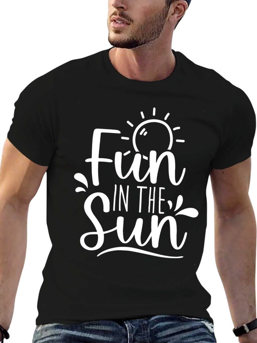Fun In The Sun Graphic Tee - Black