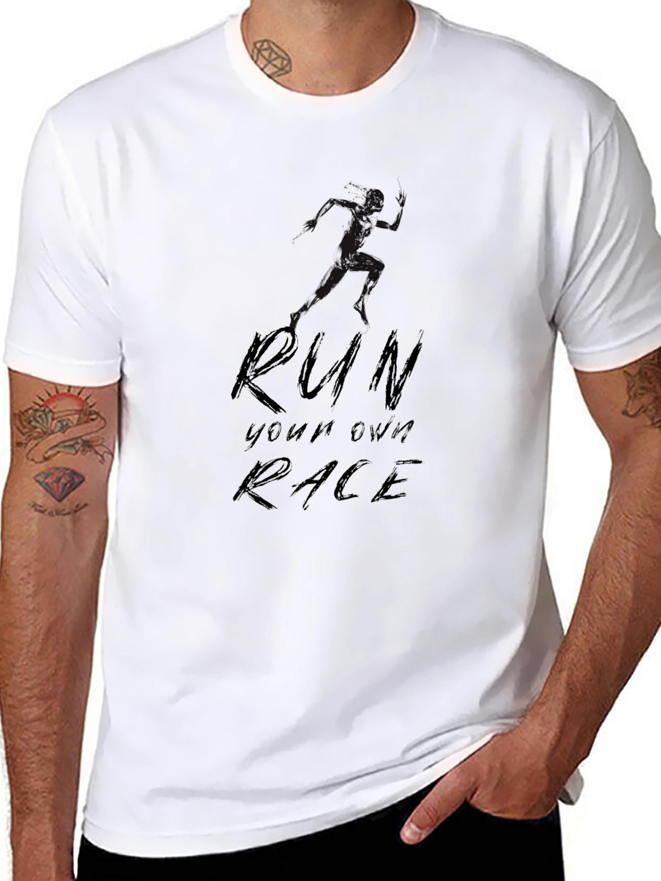 Run Your Own Race Graphic T-Shirt