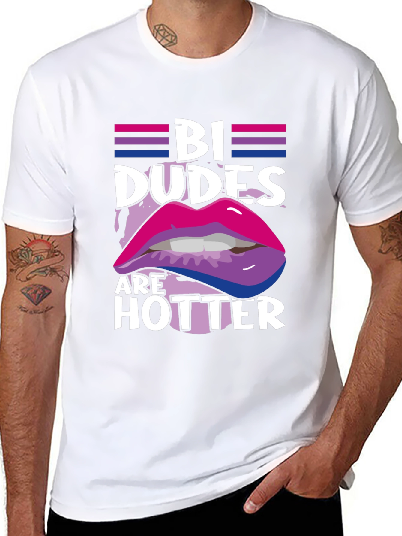 Bi Dudes Are Hotter Graphic T-Shirt
