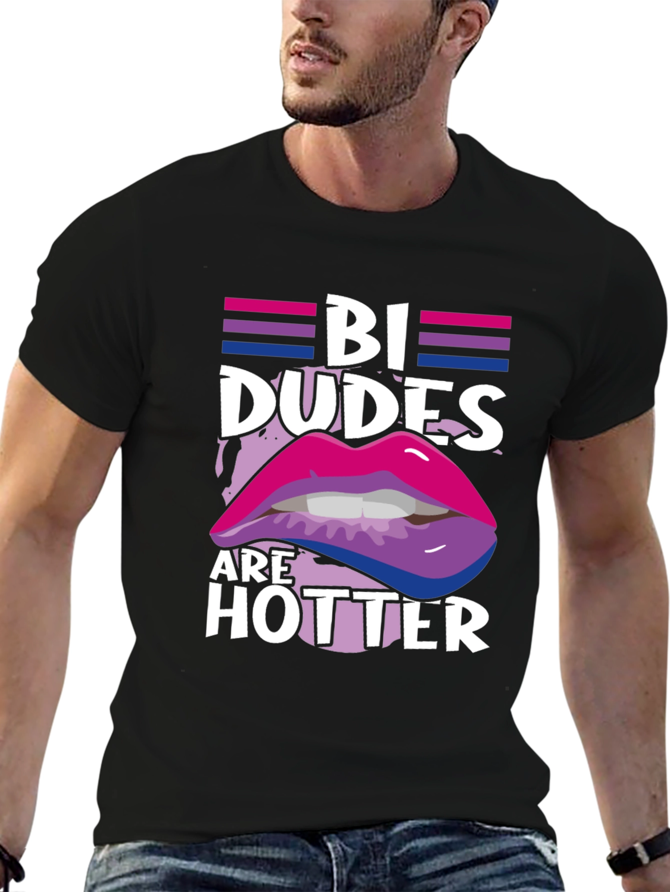 Bi Dudes Are Hotter Graphic T-Shirt