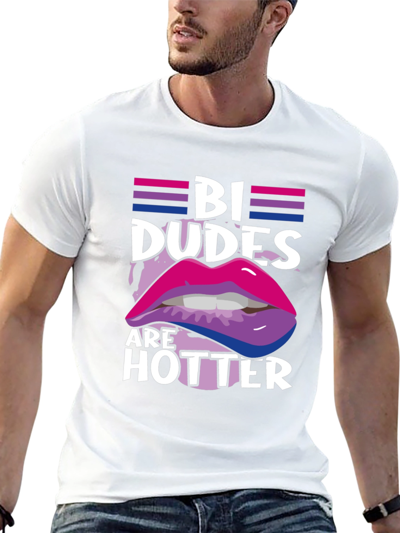 Bi Dudes Are Hotter Graphic T-Shirt