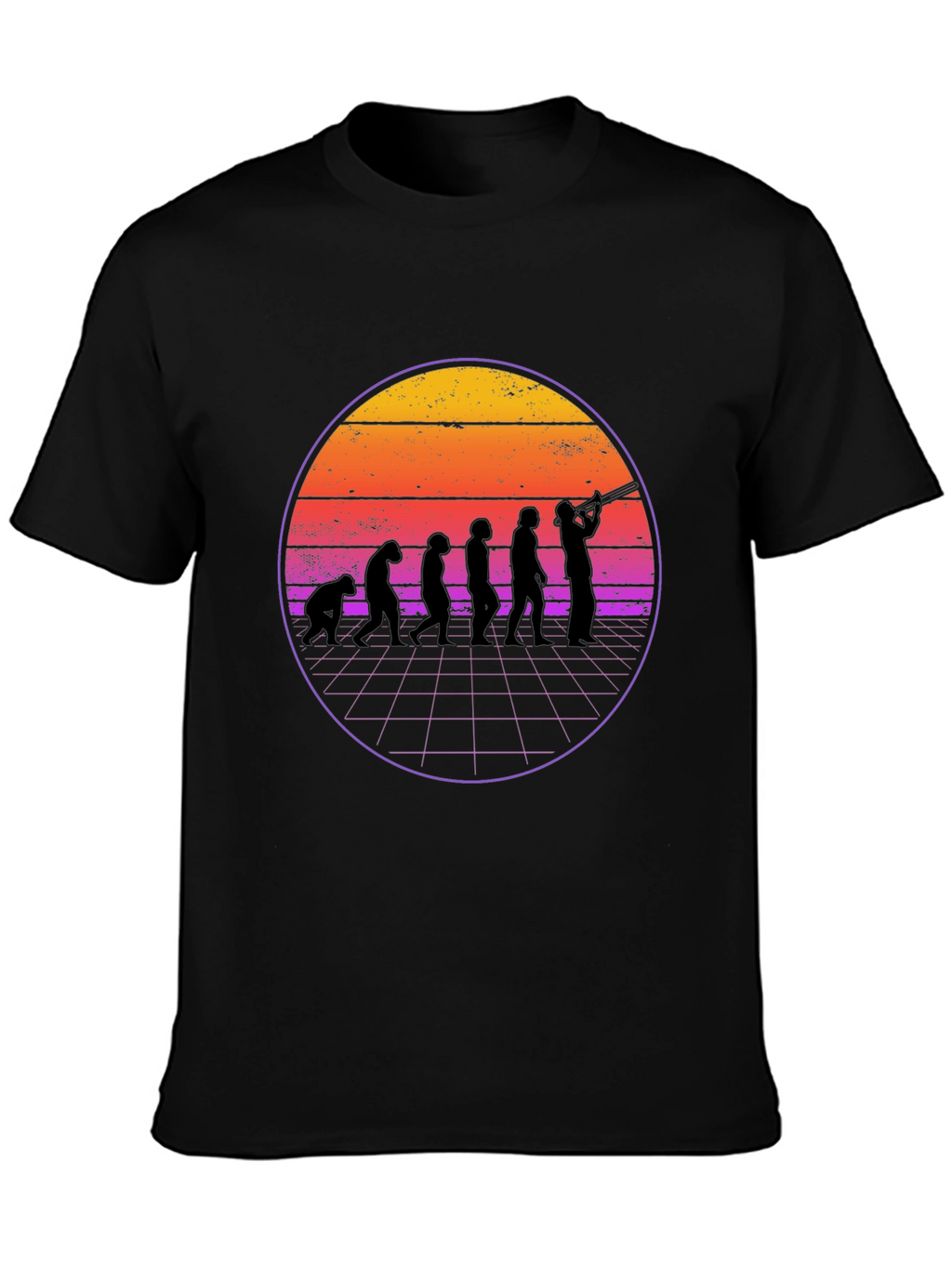 Evolution Musician Graphic Tee - Black