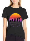 Evolution Musician Graphic Tee - Black