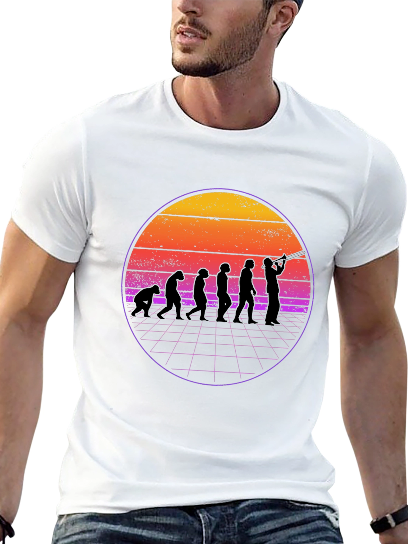 Evolution Musician Graphic Tee - Black