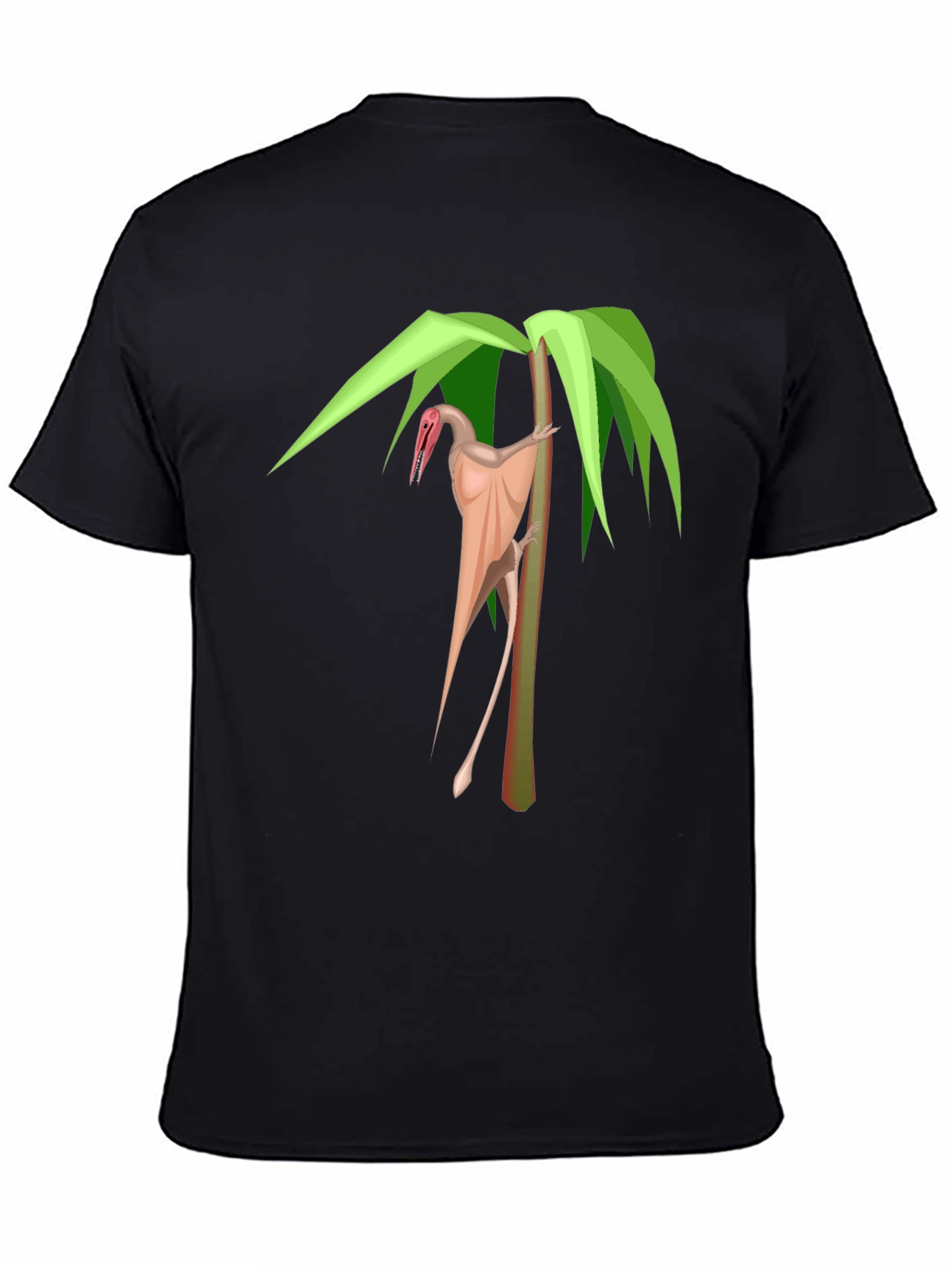 Pterodactyl Palm Tree Graphic Tee - Stylish Dinosaur Shirt