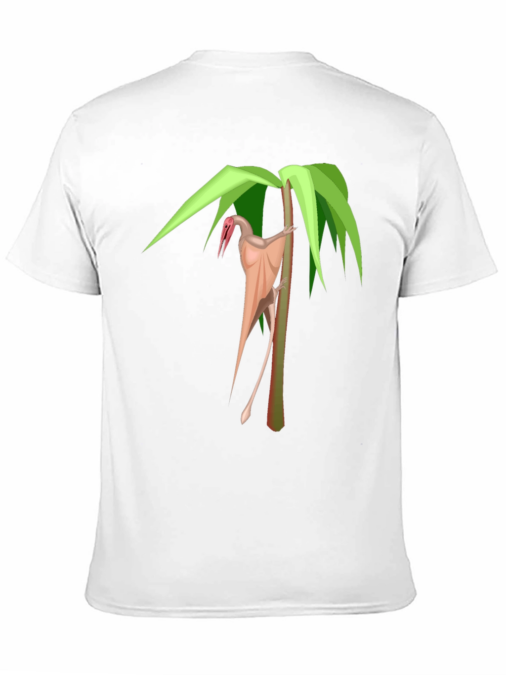 Pterodactyl Palm Tree Graphic Tee - Stylish Dinosaur Shirt