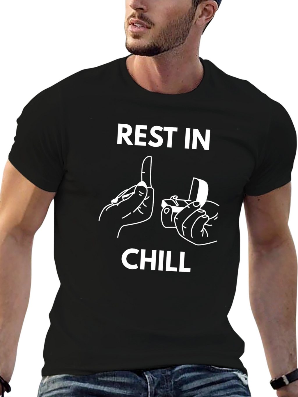 Rest In Chill Graphic Tee Funny T-Shirt