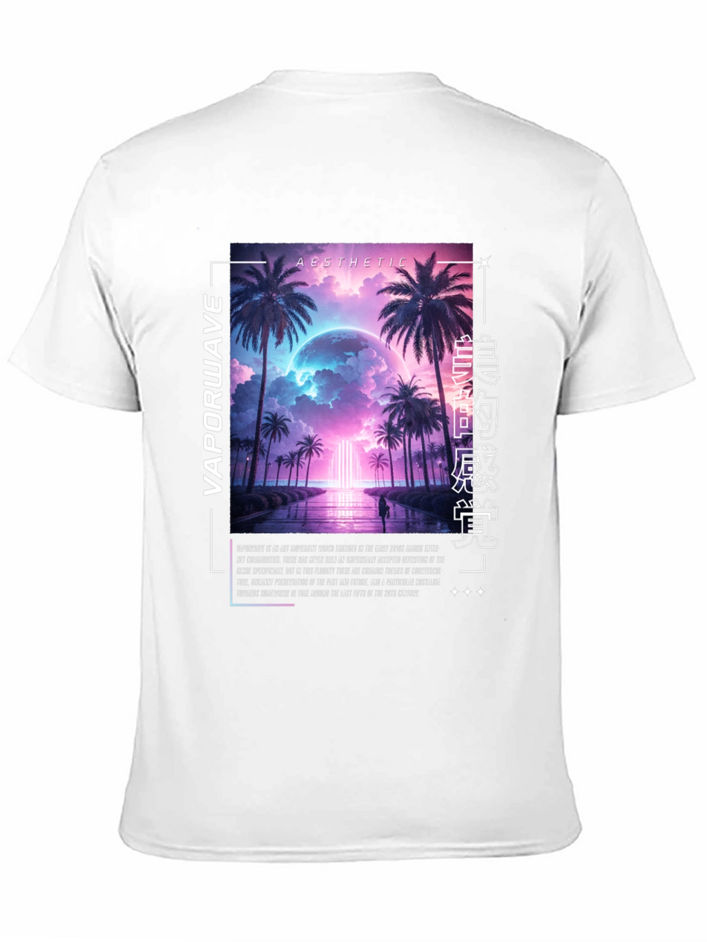 Vaporwave Aesthetic Graphic Tee - Palm Trees