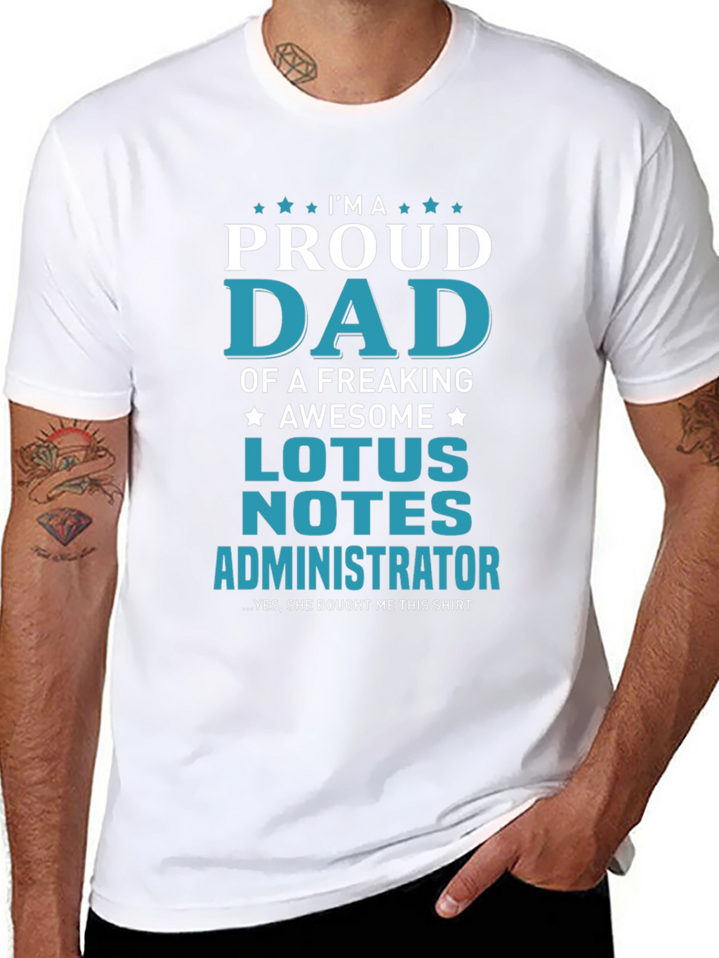 Proud Dad Lotus Notes Administrator Graphic T-Shirt
