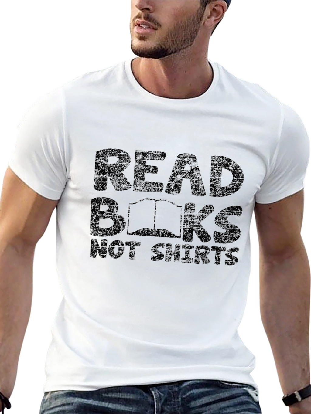 Read Books Not Shirts Black T-Shirt