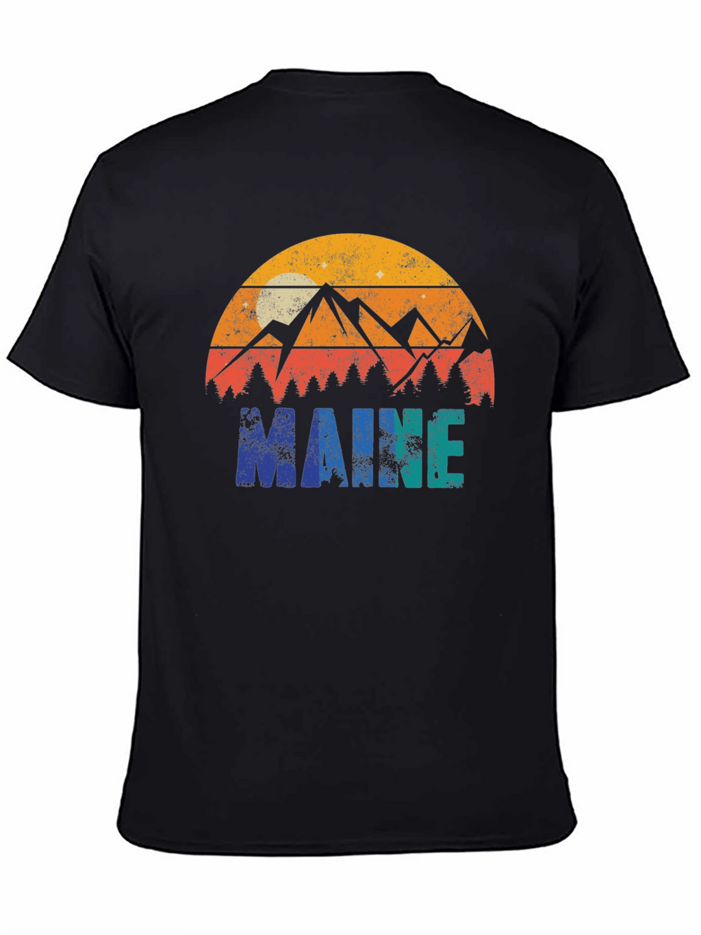 Maine Retro Graphic T-Shirt - Nature Inspired Design