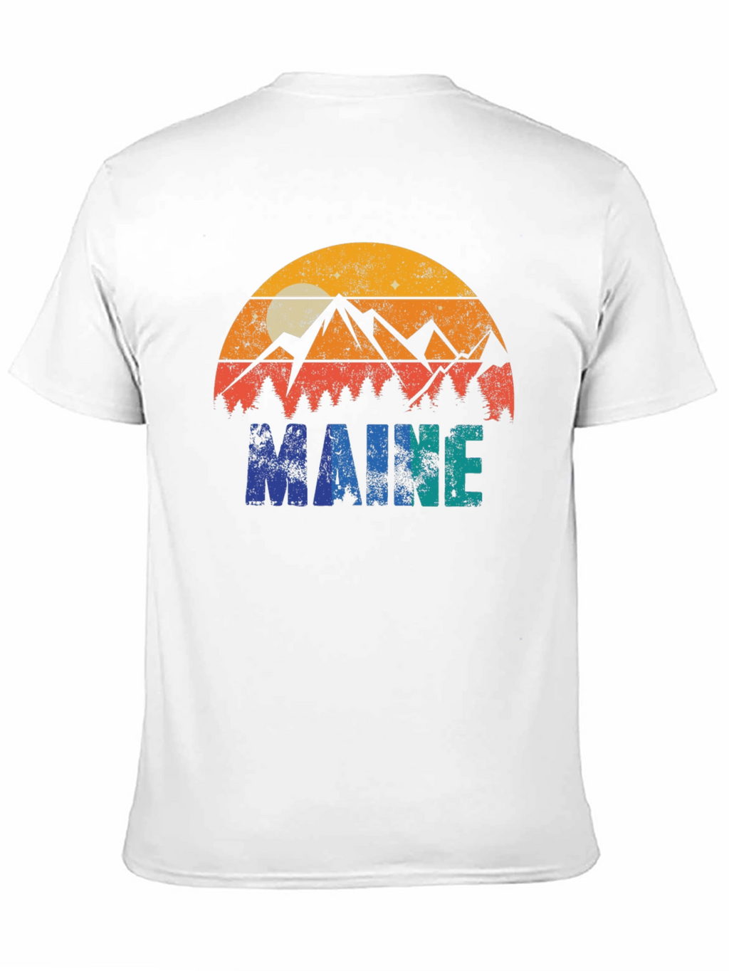 Maine Retro Graphic T-Shirt - Nature Inspired Design