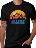 Maine Retro Graphic T-Shirt - Nature Inspired Design