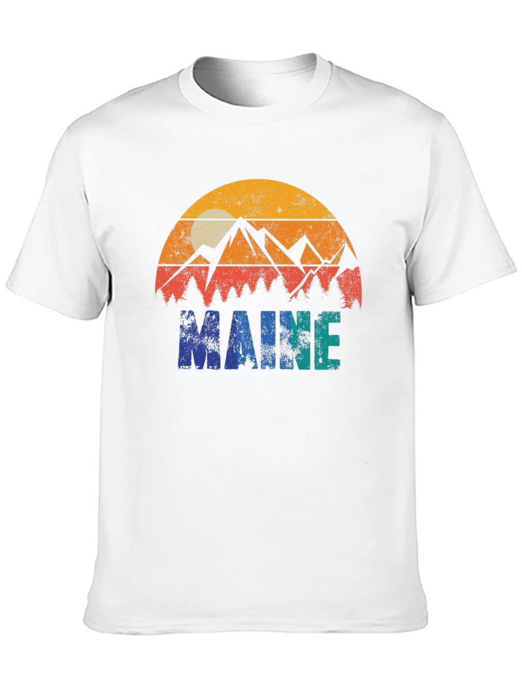 Maine Retro Graphic T-Shirt - Nature Inspired Design