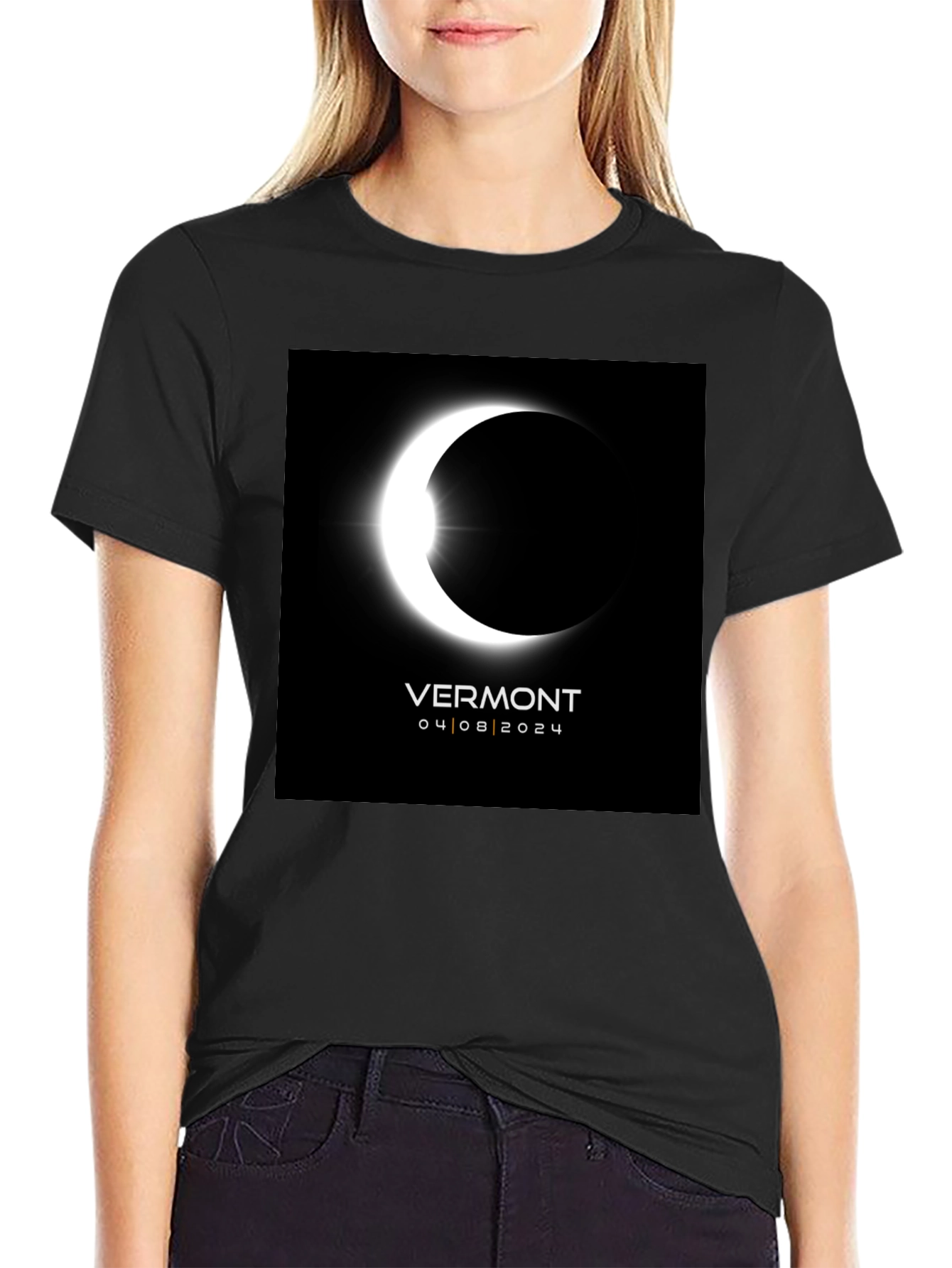 Vermont Eclipse 2024 T-Shirt - Total Solar Eclipse Souvenir