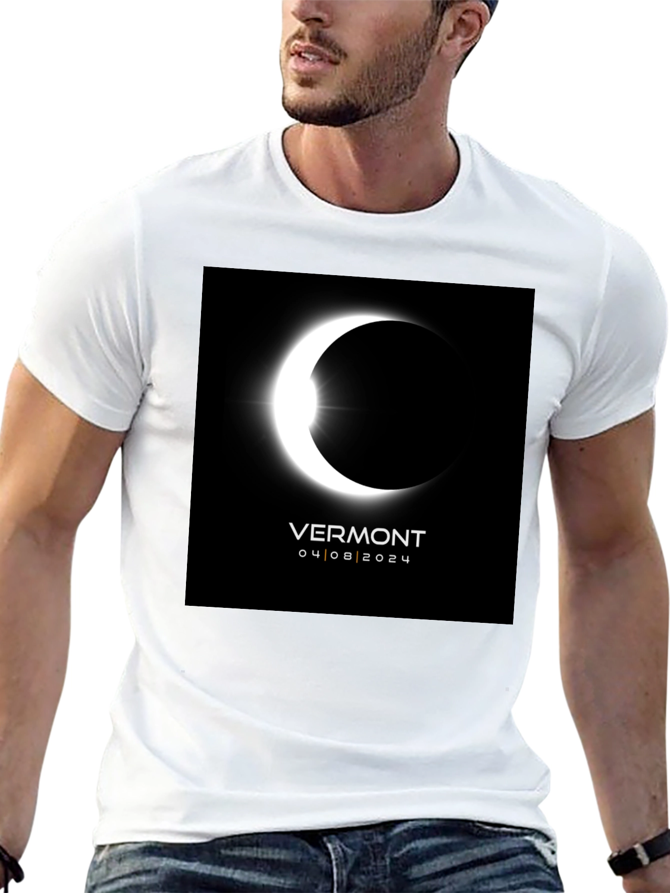 Vermont Eclipse 2024 T-Shirt - Total Solar Eclipse Souvenir