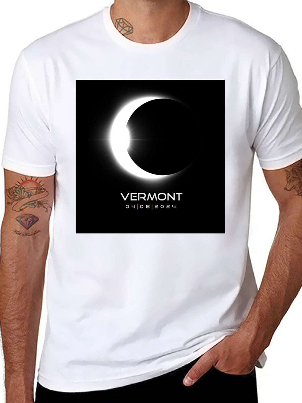 Vermont Eclipse 2024 T-Shirt - Total Solar Eclipse Souvenir