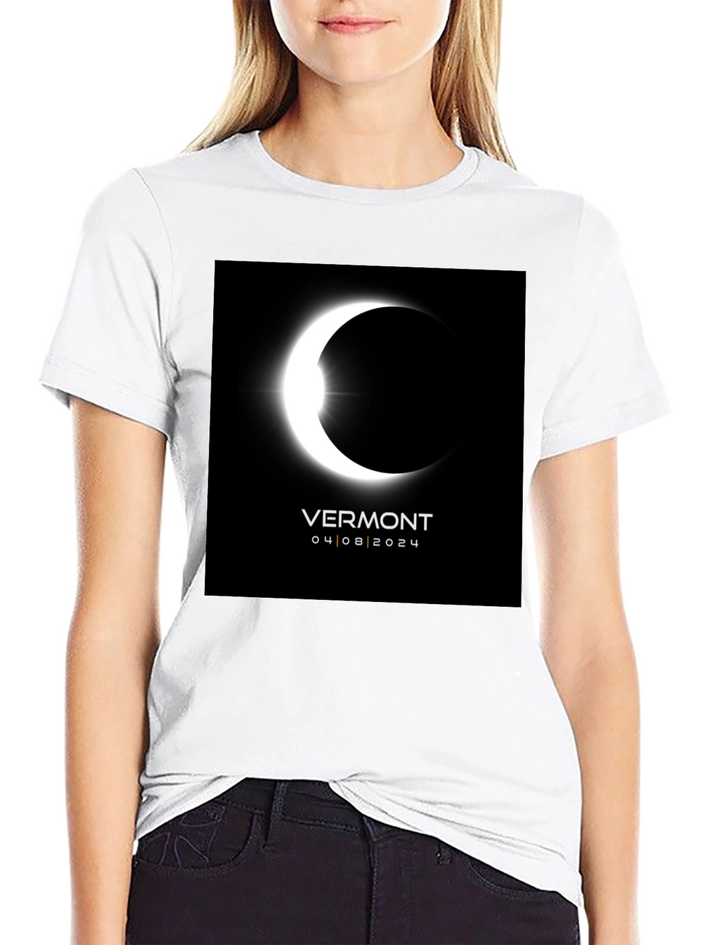 Vermont Eclipse 2024 T-Shirt - Total Solar Eclipse Souvenir