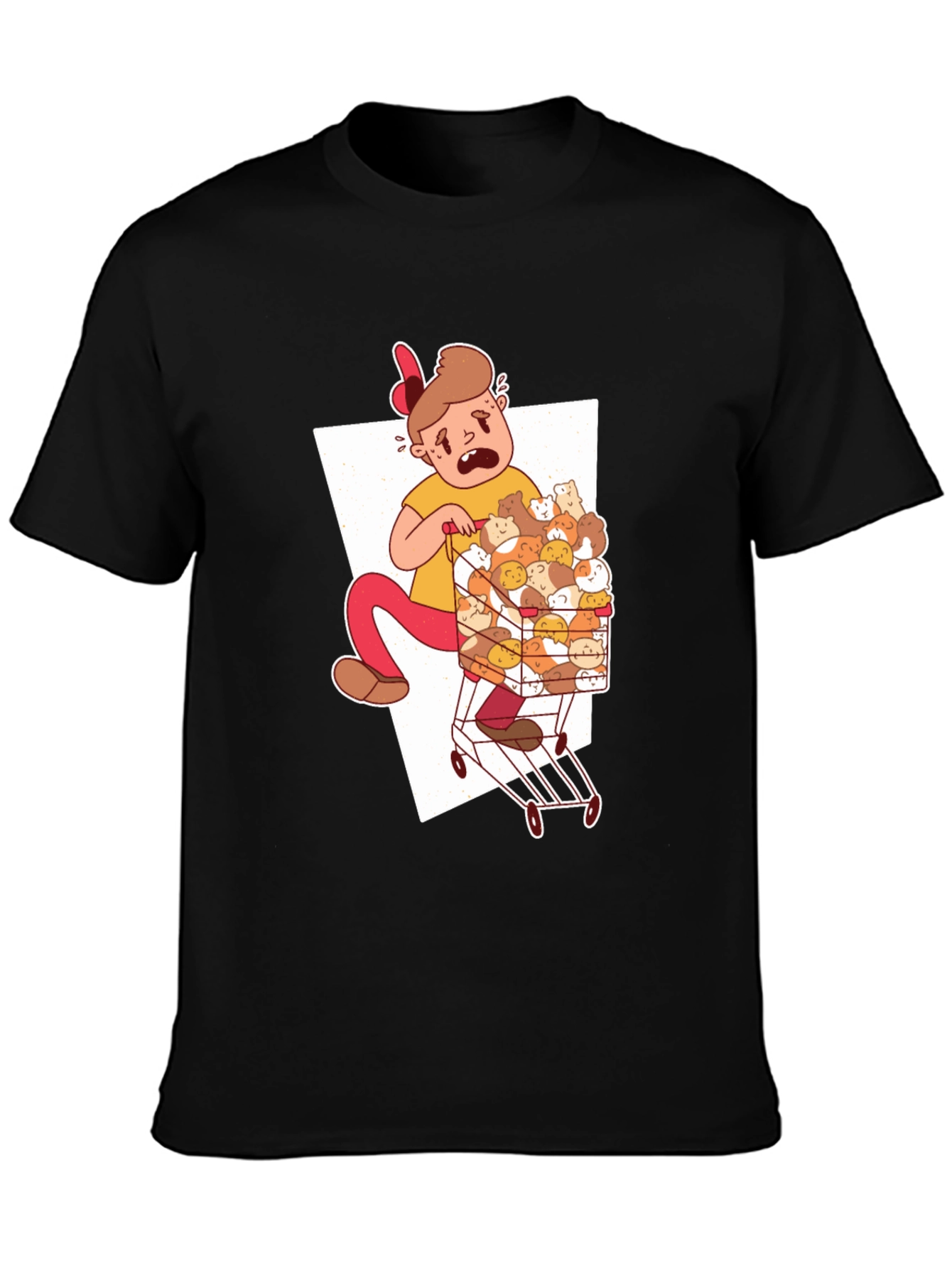 Guinea Pig Cart T-Shirt - Unique Graphic Tee