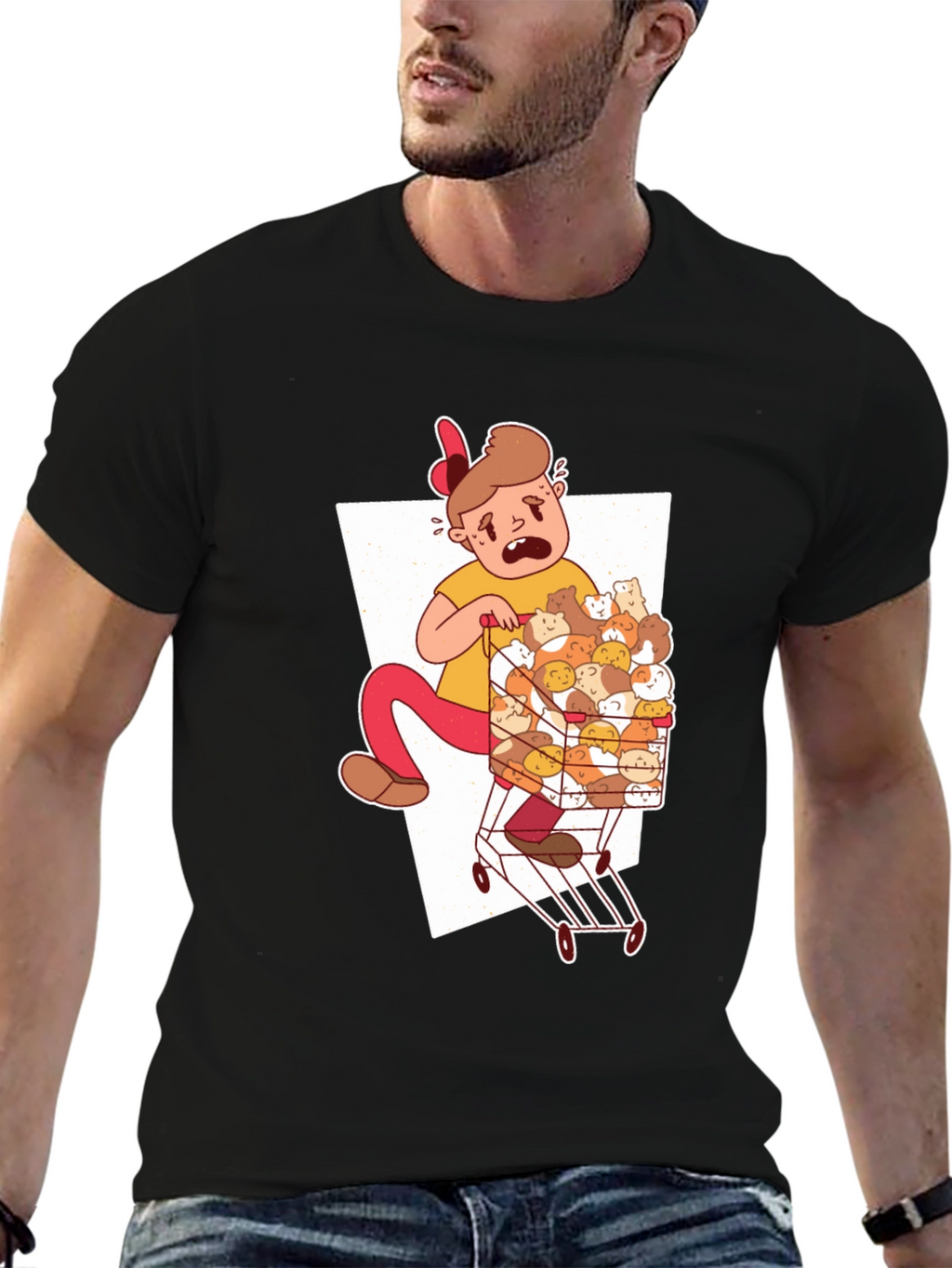 Guinea Pig Cart T-Shirt - Unique Graphic Tee