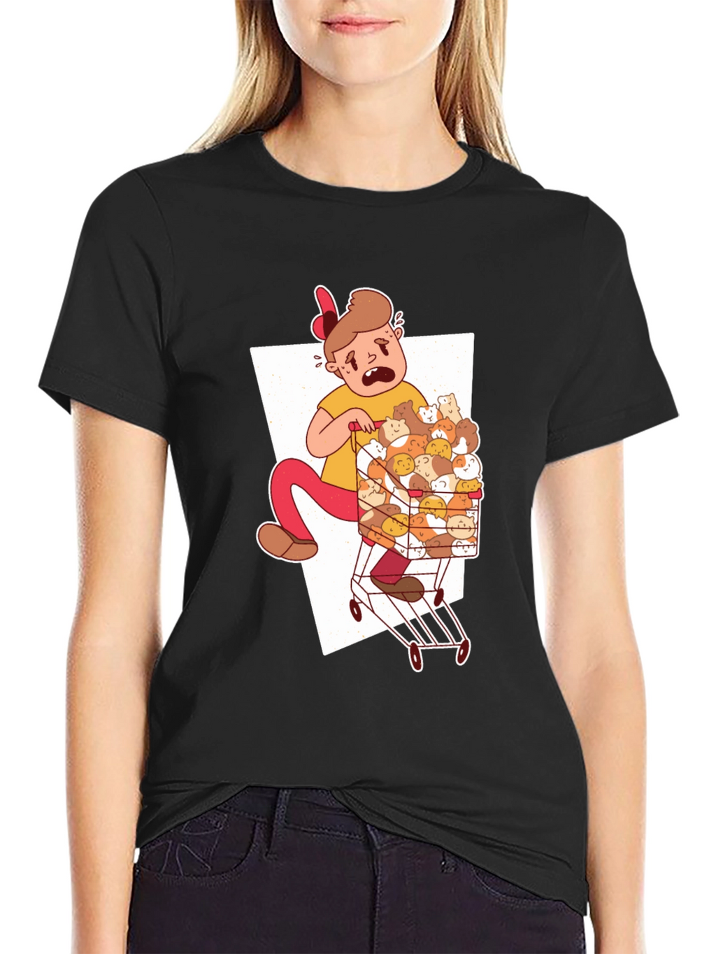Guinea Pig Cart T-Shirt - Unique Graphic Tee