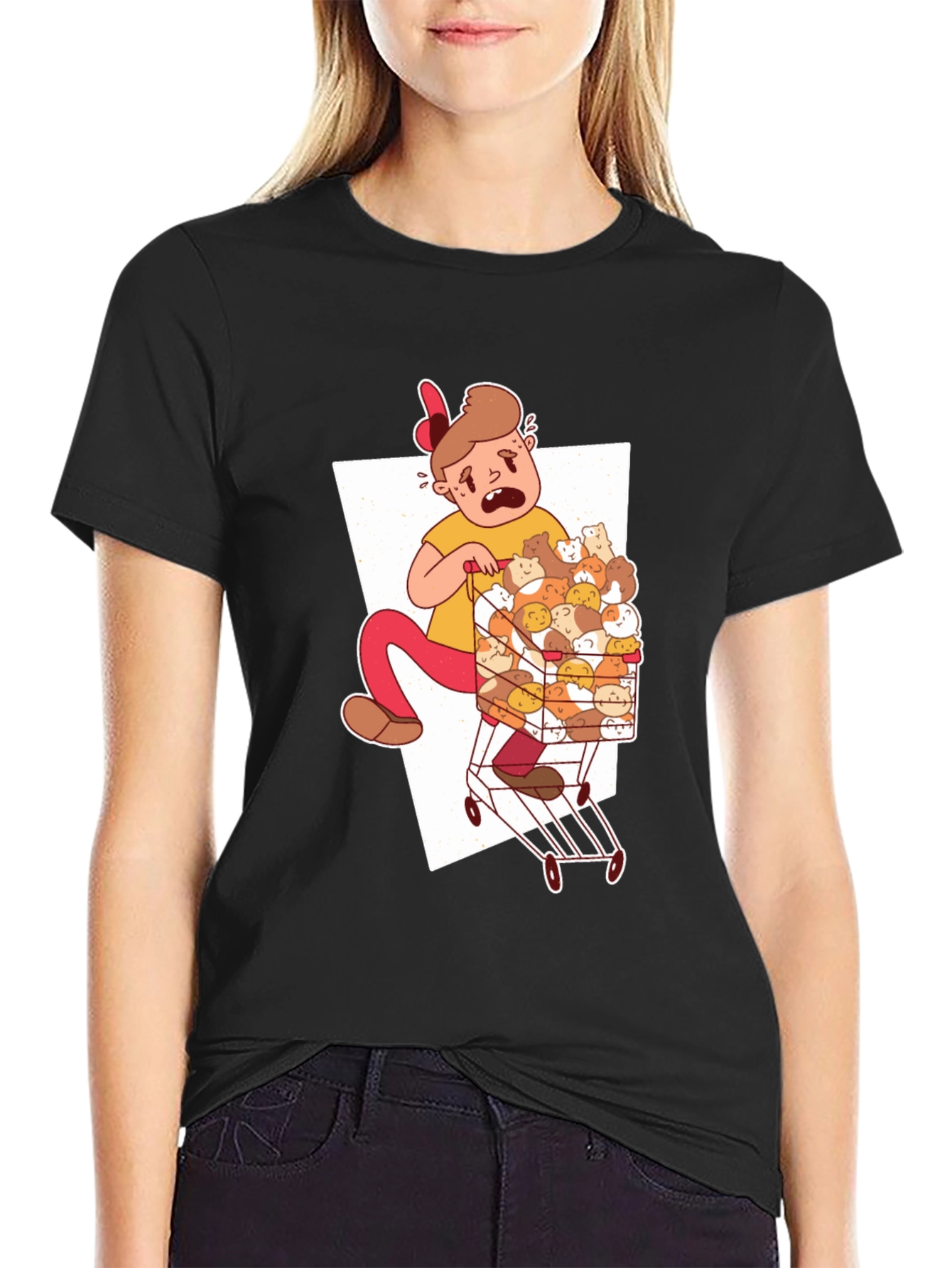 Guinea Pig Cart T-Shirt - Unique Graphic Tee