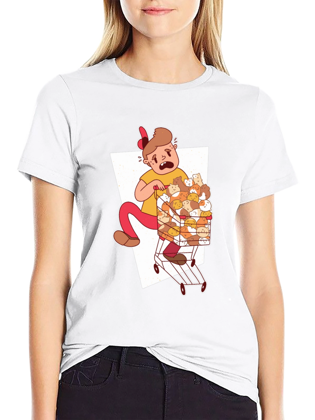 Guinea Pig Cart T-Shirt - Unique Graphic Tee