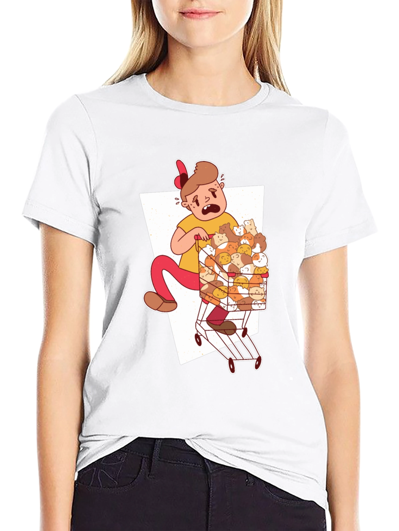Guinea Pig Cart T-Shirt - Unique Graphic Tee