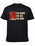 The Board The Sail The Wind Black T-Shirt