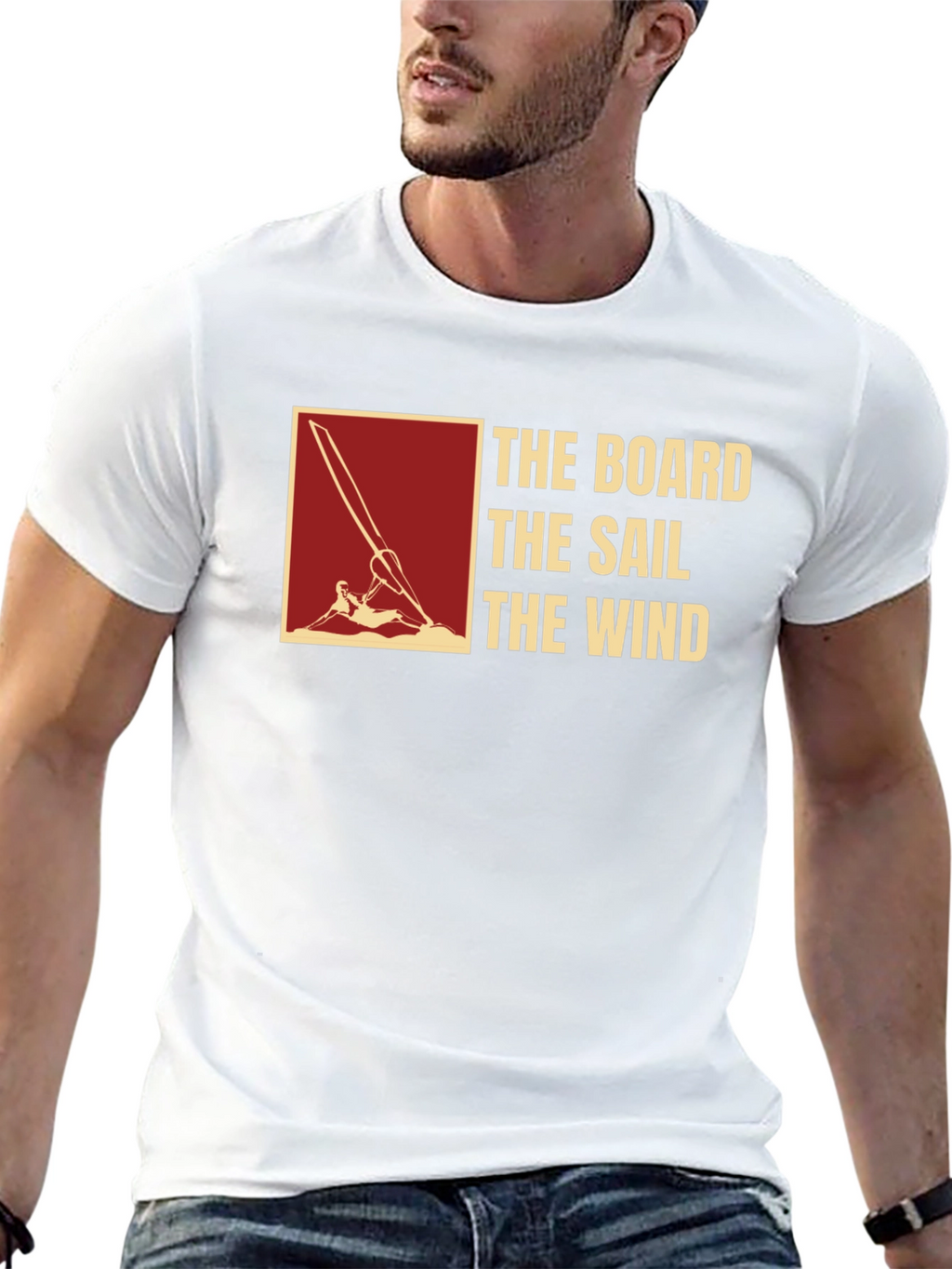 The Board The Sail The Wind Black T-Shirt