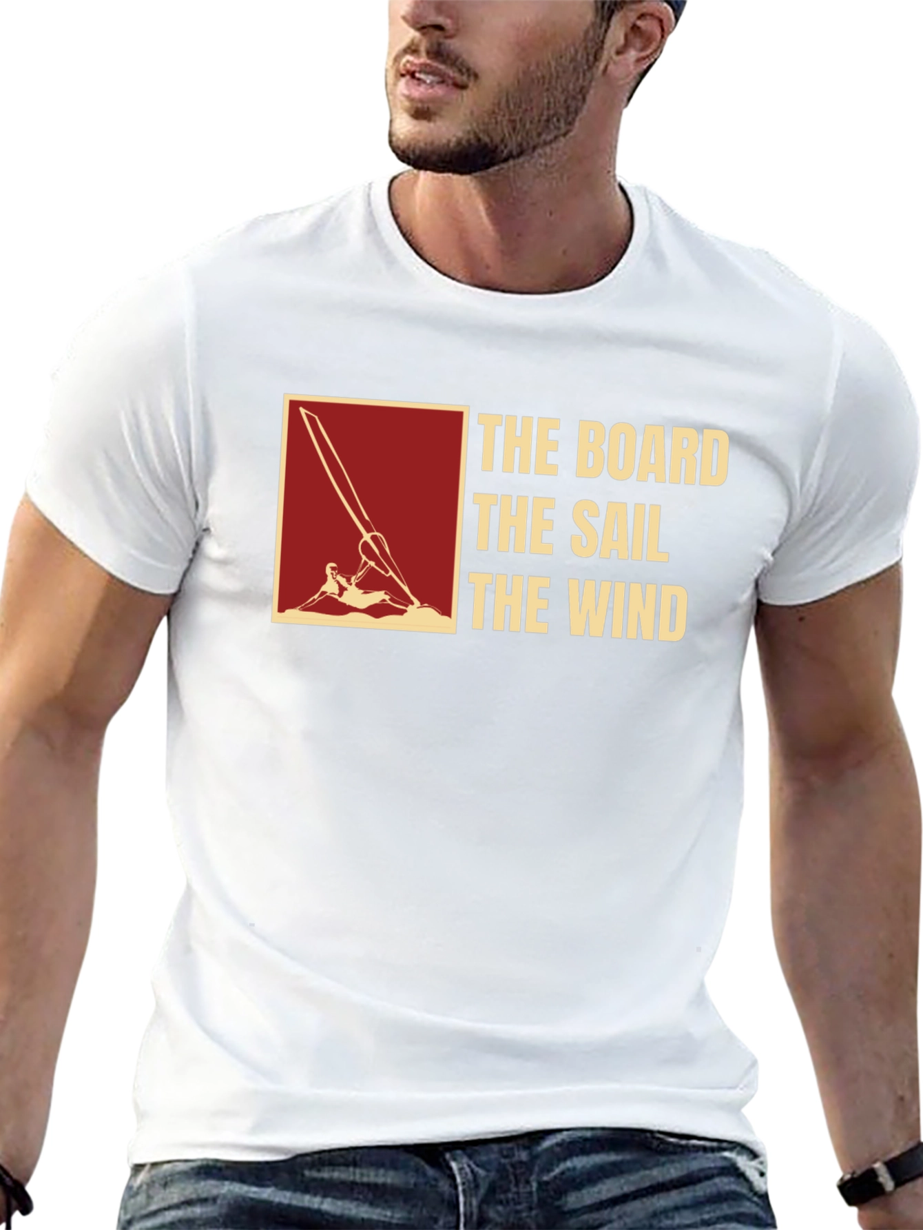 The Board The Sail The Wind Black T-Shirt