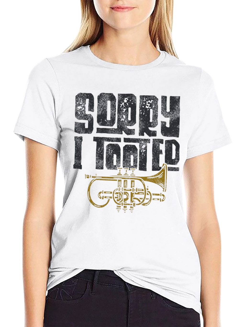 Sorry I Tooted Funny Trumpet Player T-Shirt