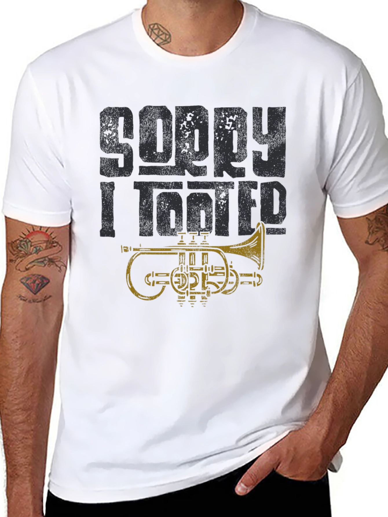 Sorry I Tooted Funny Trumpet Player T-Shirt