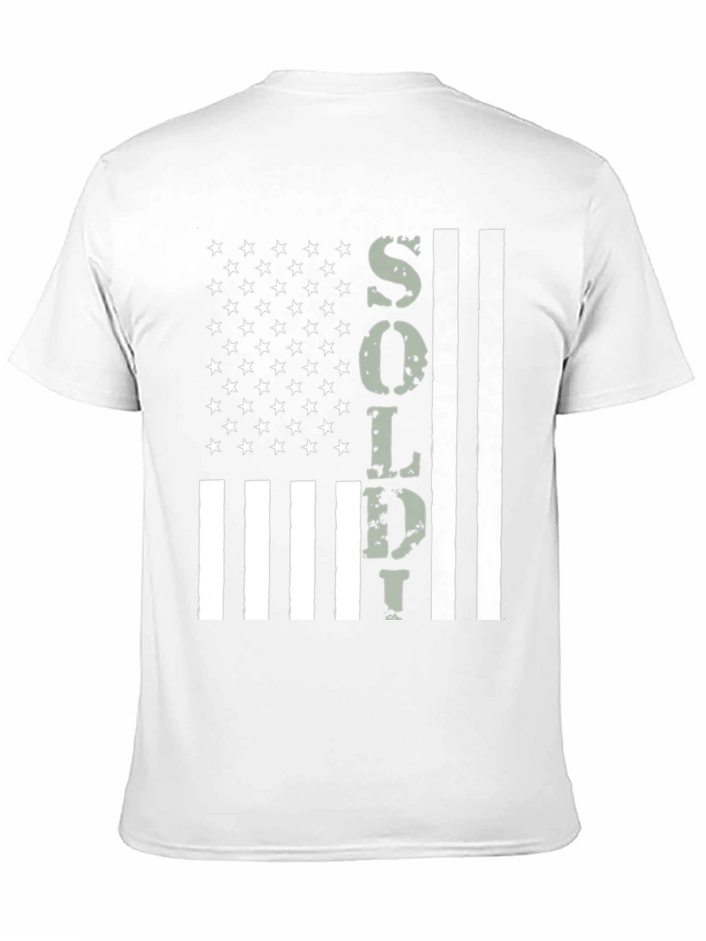 American Flag Soldier Graphic T-Shirt
