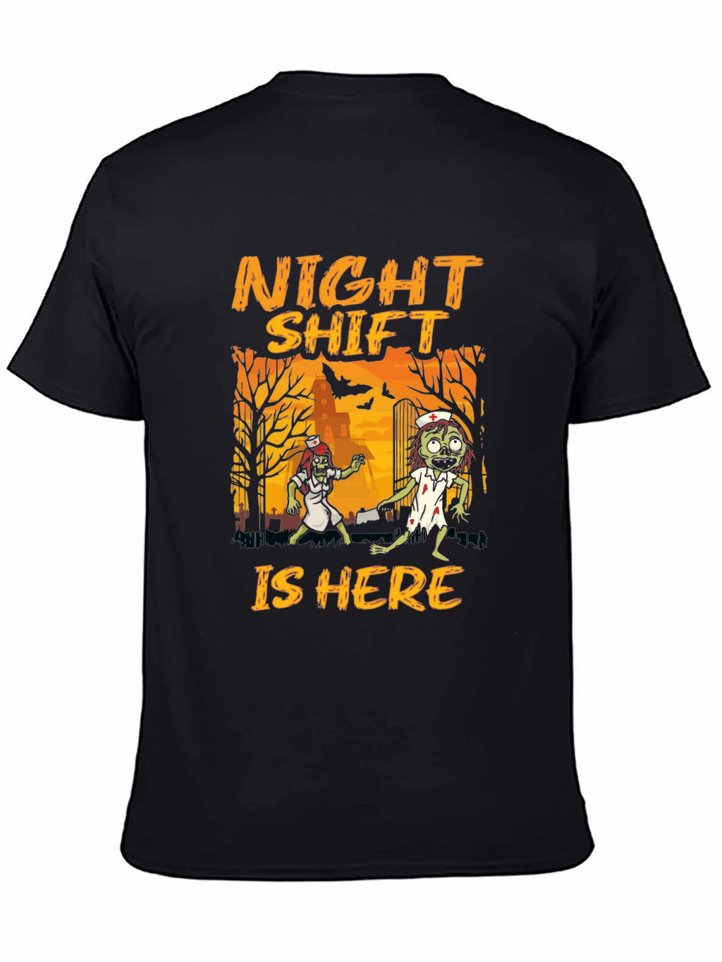 Night Shift Zombie Nurse Halloween T-Shirt