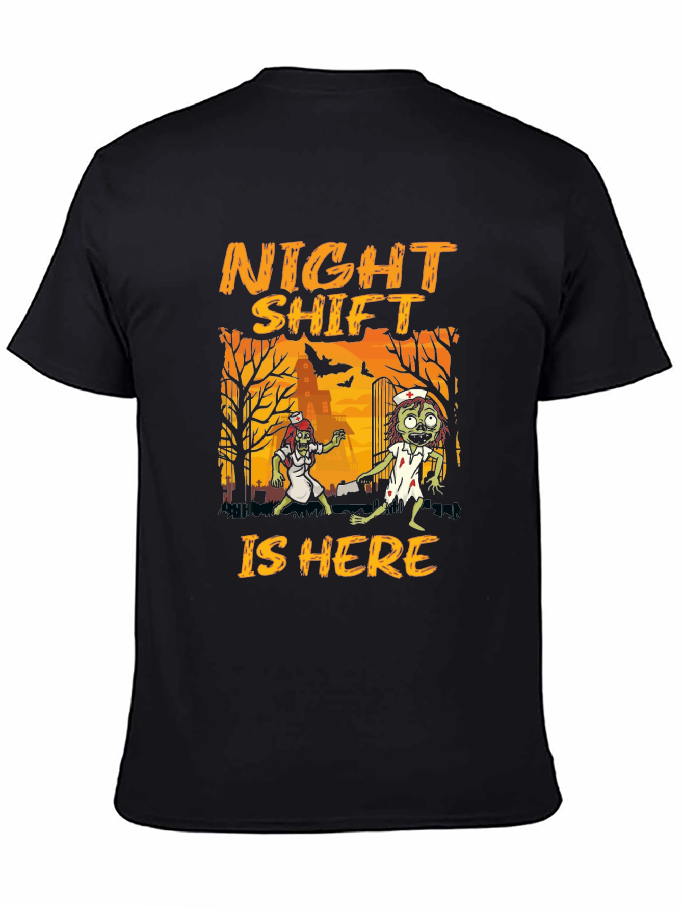 Night Shift Zombie Nurse Halloween T-Shirt