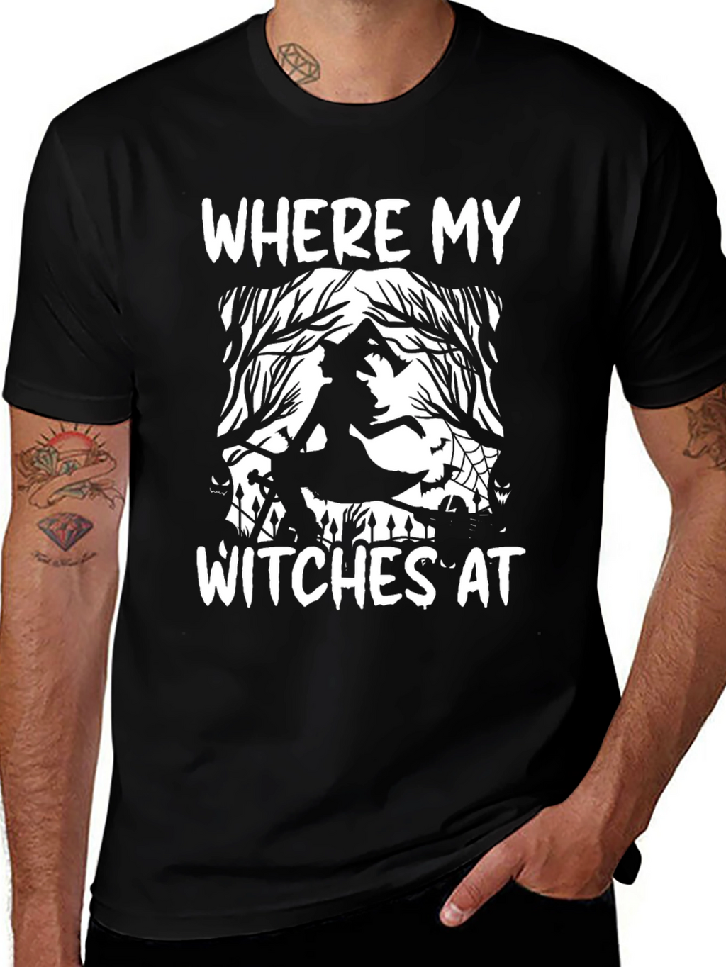 Where My Witches At T-Shirt - Halloween