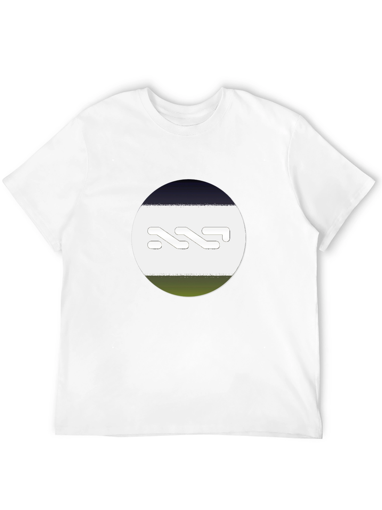 Abstract Graphic Print Mens Black T-Shirt
