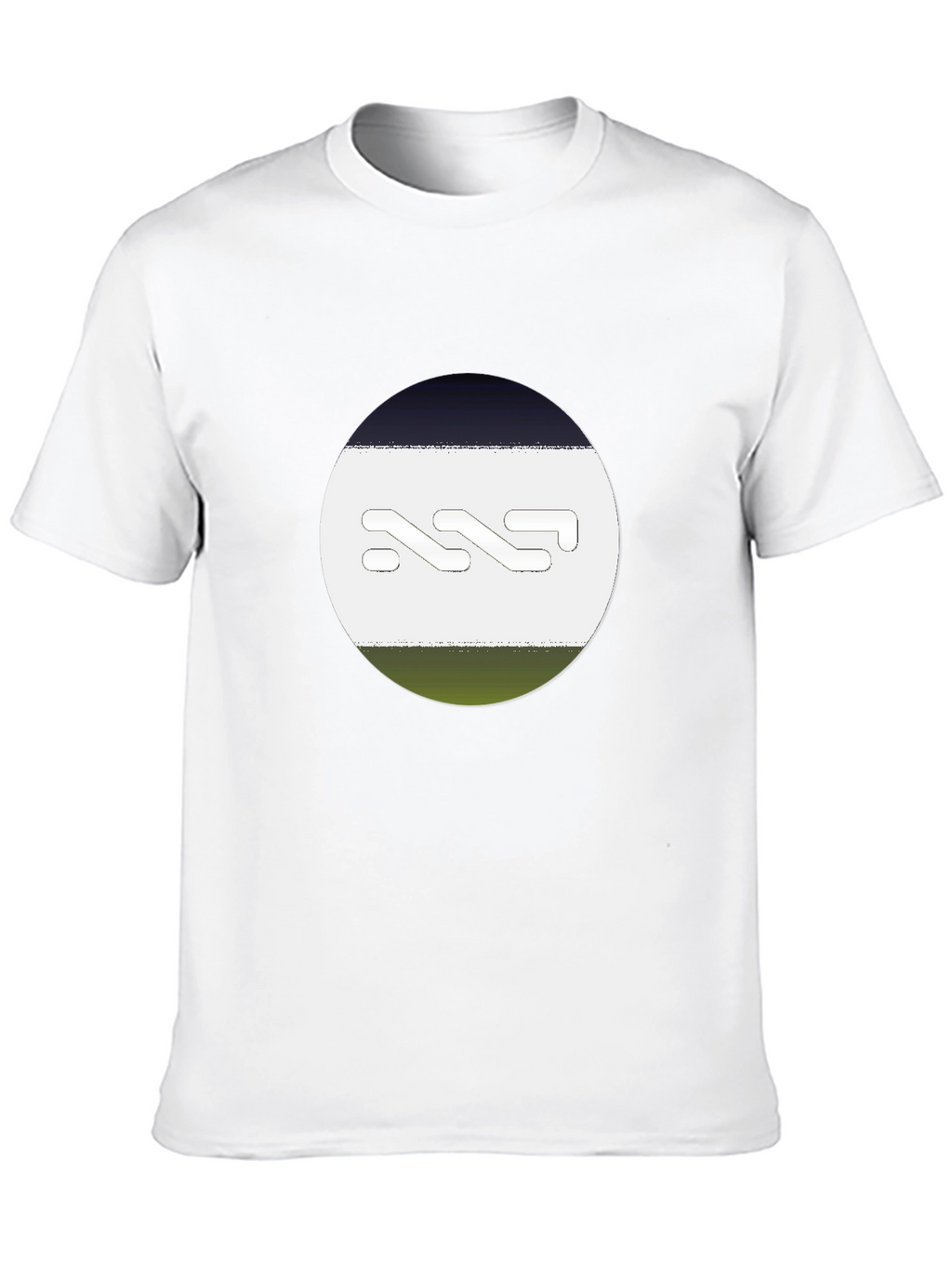 Abstract Graphic Print Mens Black T-Shirt