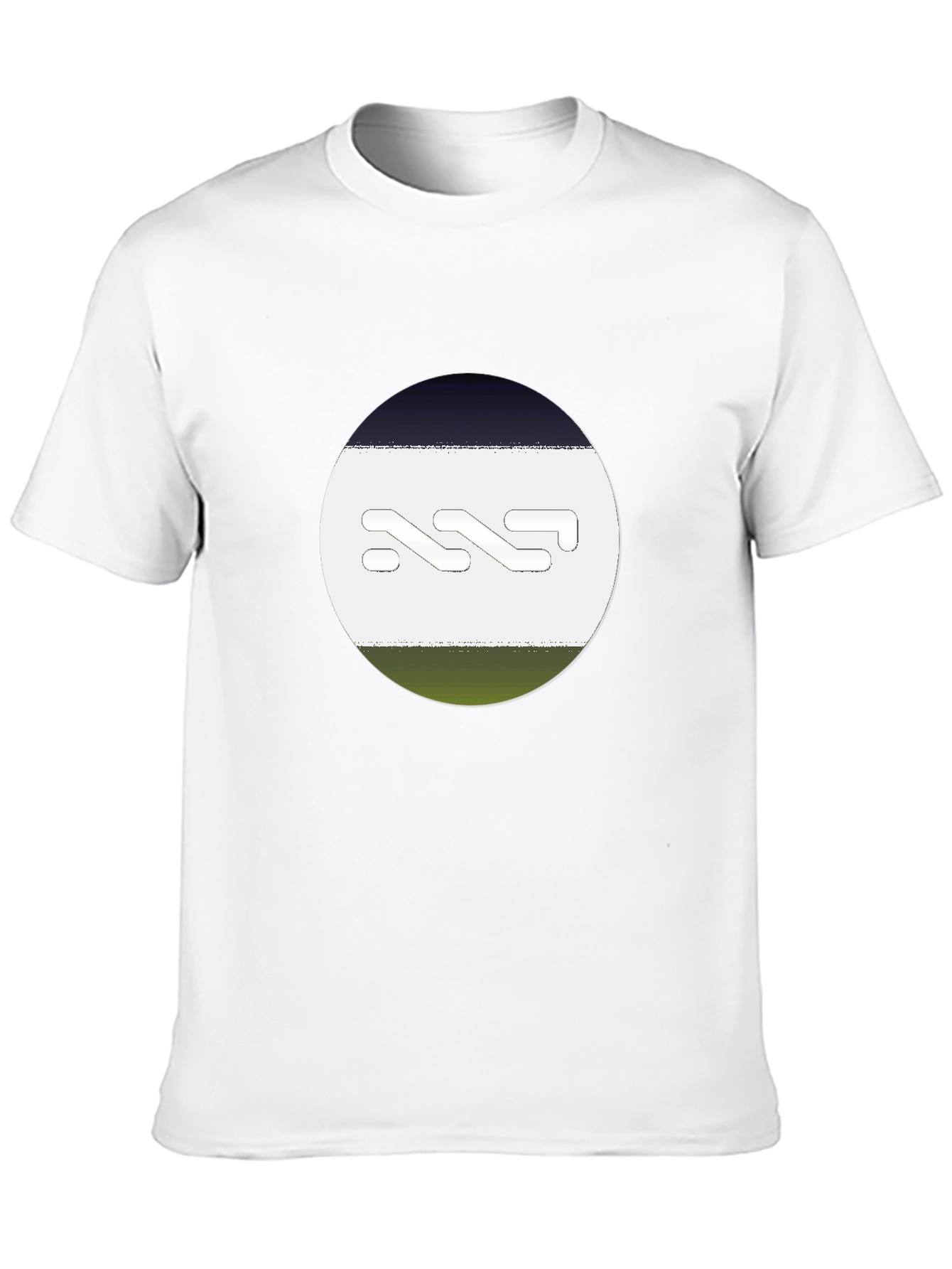 Abstract Graphic Print Mens Black T-Shirt