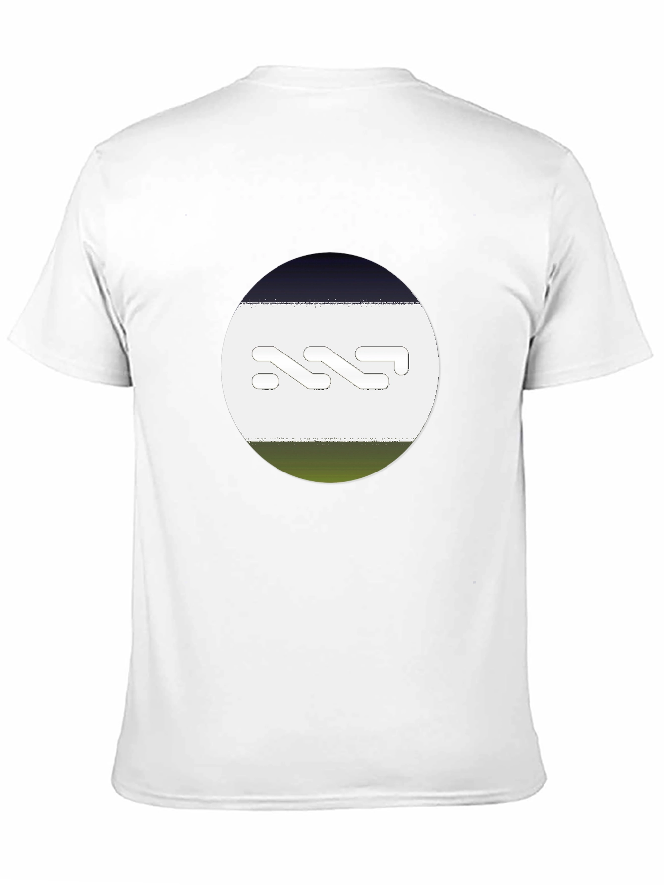 Abstract Graphic Print Mens Black T-Shirt
