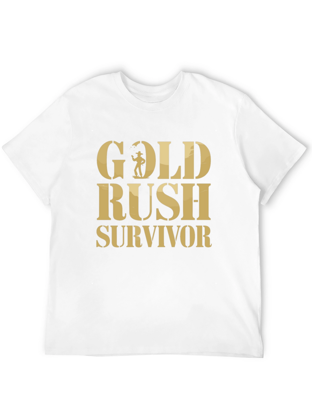 Gold Rush Survivor T-Shirt - Classic Black Tee