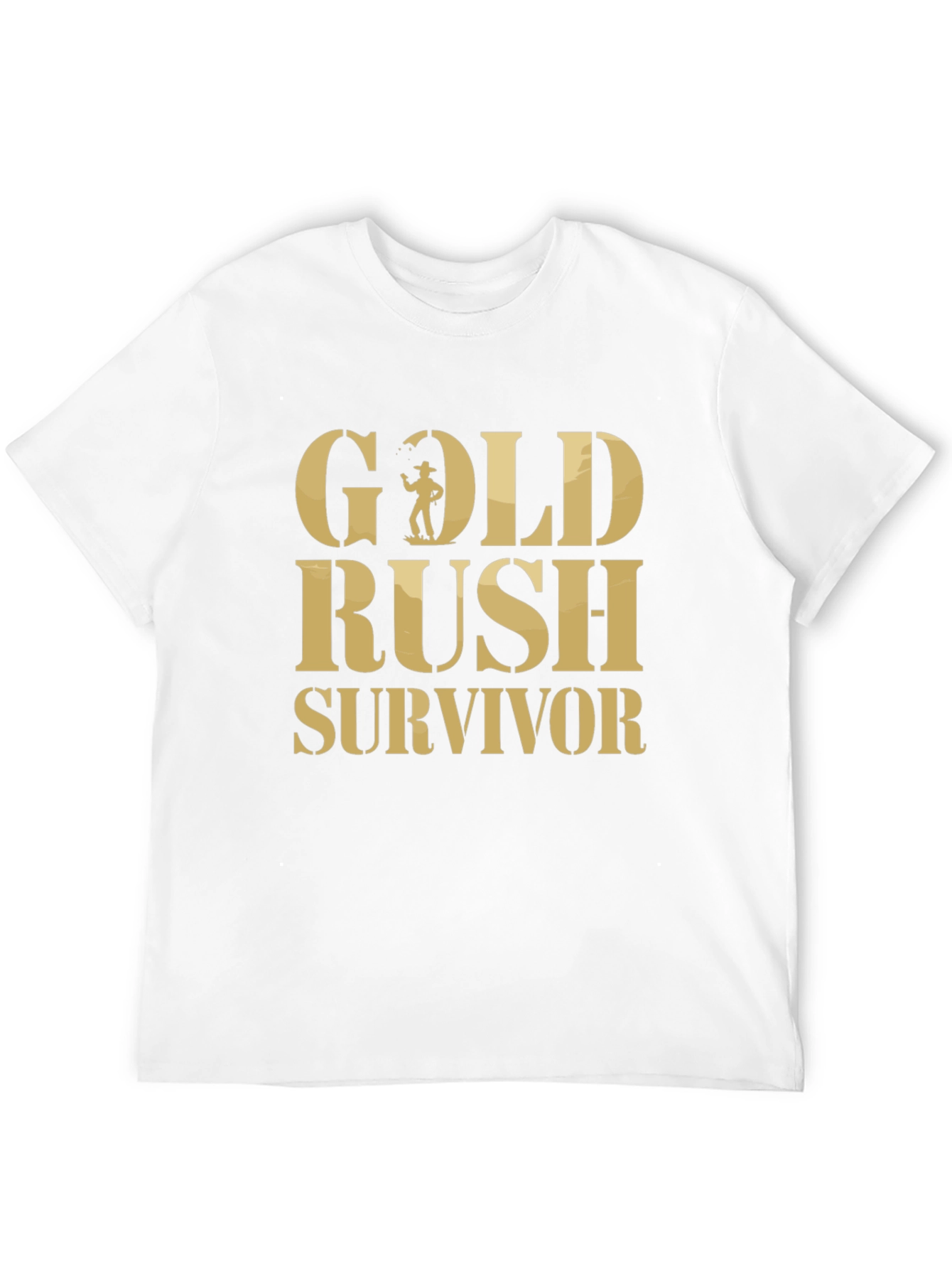 Gold Rush Survivor T-Shirt - Classic Black Tee