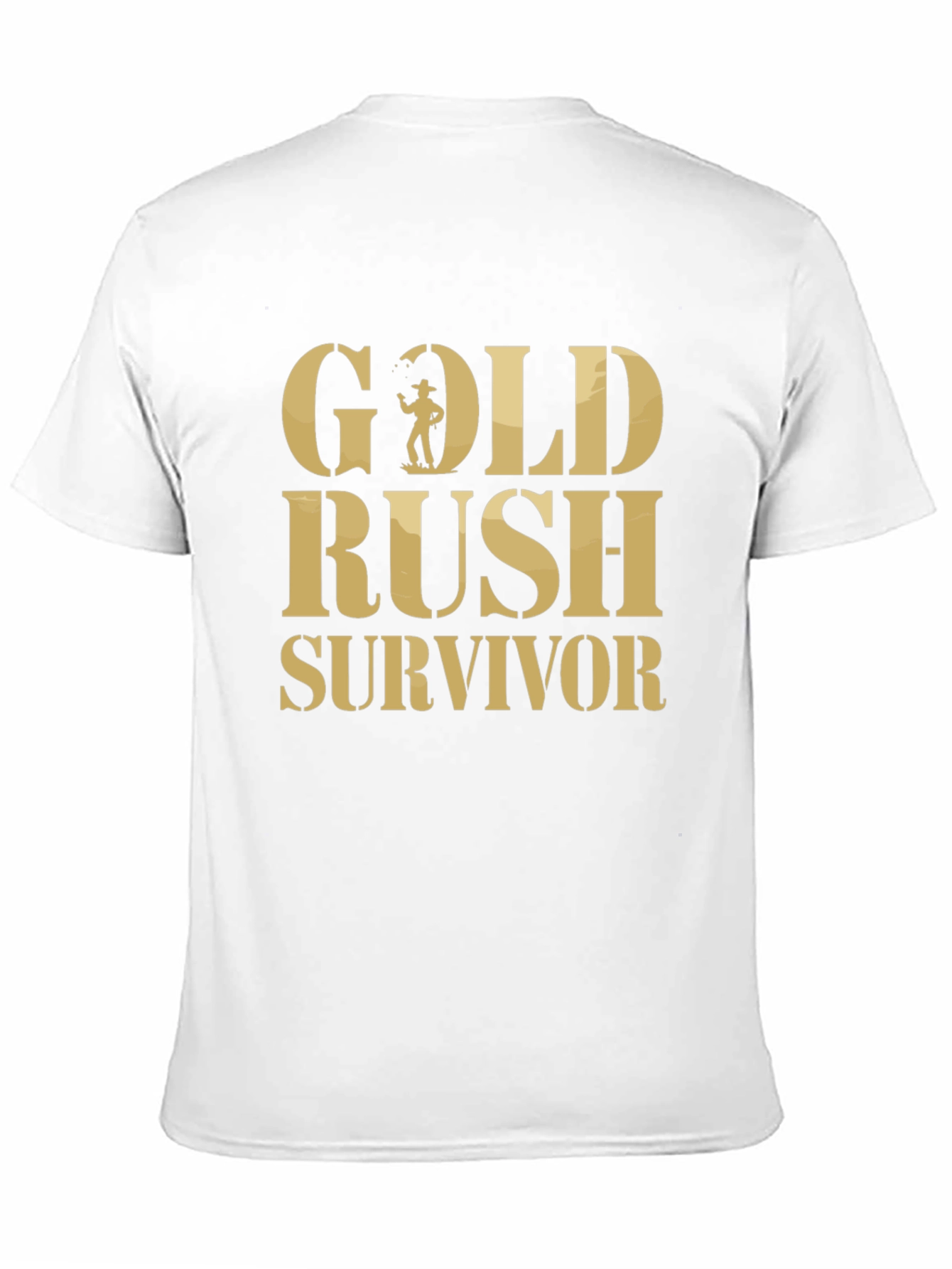Gold Rush Survivor T-Shirt - Classic Black Tee