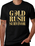 Gold Rush Survivor T-Shirt - Classic Black Tee