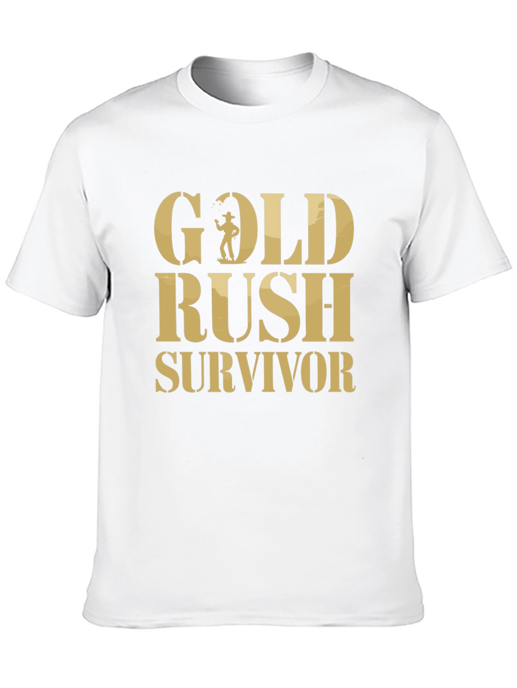 Gold Rush Survivor T-Shirt - Classic Black Tee