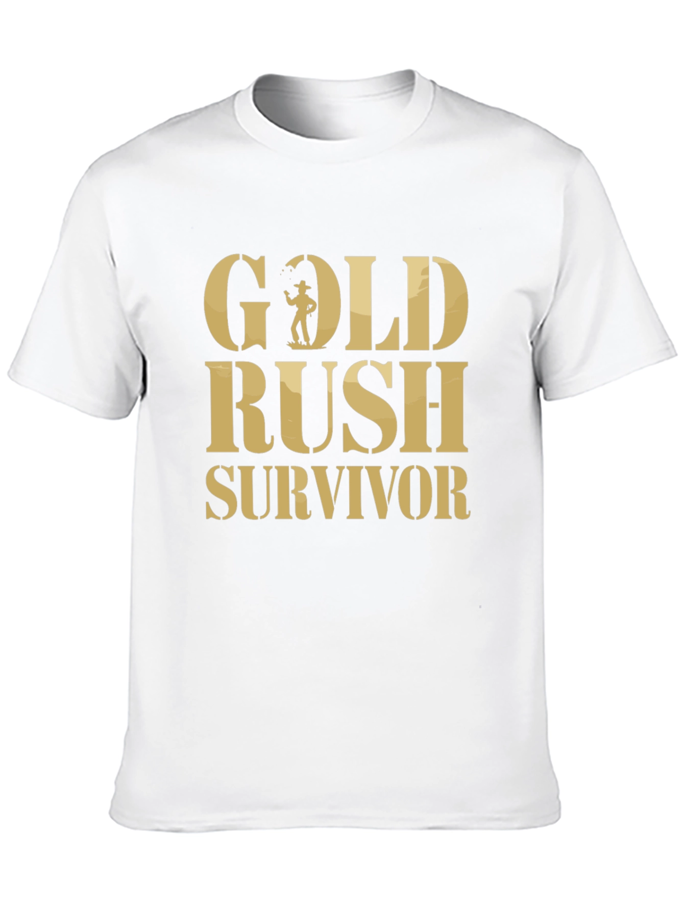 Gold Rush Survivor T-Shirt - Classic Black Tee